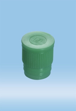 Sarstedt Inc Stopper for Tubes, 16-17mm, Green, 1000/Pack