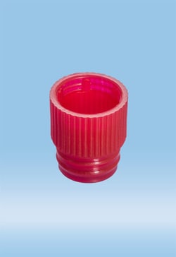 Sarstedt Inc Stopper for Tube, 13mm, Red, 1000/Pack