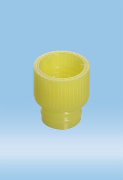 Sarstedt Inc Stopper for Tube, 12mm, Yellow, 1000/Pack