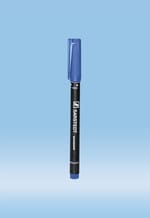 Sarstedt Inc Marker Pen, Permanent, Blue, 10/Pack