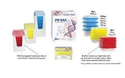 Midwest Scientific PR1MA Low Retention Graduated Pipette Tips, 200uL, Non-Sterile,