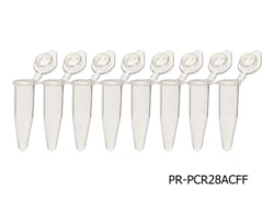 Midwest Scientific PR1MA PCR Strip Tubes with Attached Caps, 0.2mL, Natural,