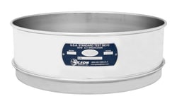 Gilson Company Inc 12" Sieve, All Stainless, Full Height, 1'', Quantity: