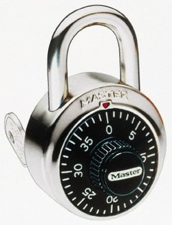 MSC Master Lock 1525 STCK V-614 1-7/8" Body Width, 3/4" Shackle Clearance,