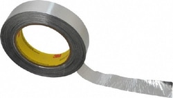 MSC 3M 7100053741 55m x 1" x 4.6 mil Silver Aluminum Foil Tape Acrylic