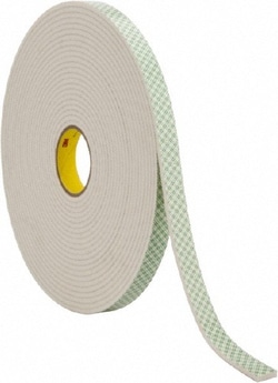 MSC 3M 7000144639 1" x 18 Yd Acrylic Adhesive Double Sided Tape 1/4" Thick,