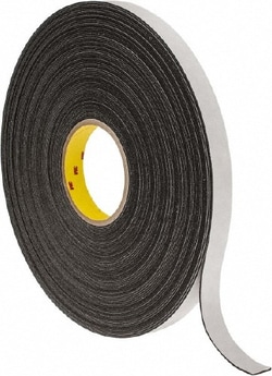 MSC 3M 7000123703 3/4" x 36 Yd Rubber Adhesive Double Sided Tape 1/16"