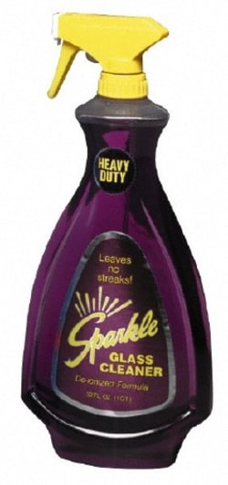 MSC EL20345 32 oz Bottle Unscented Glass Cleaner For use on Glass Surfaces and Plexiglass