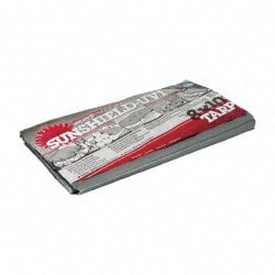 Value Collection KSMSCSB0810 8' x 10' Polyethylene Tarp/Dust Cover 11-12 mil, with Grommets, Black & Silver