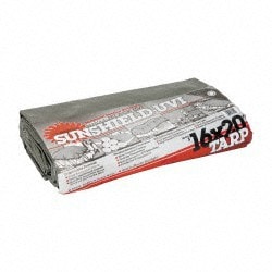 MSC Value Collection KSMSCSB1620 Black & Silver Heavy Duty 16' x 20' Polyethylene