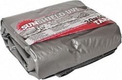 Value Collection KSMSCSB3040 Black & Silver Heavy Duty 30' x 40' Polyethylene Tarp/Dust Cover 11-12 mil, with Grommets