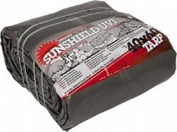 Value Collection KSMSCSB4060 Black & Silver Heavy Duty 40' x 60' Polyethylene Tarp/Dust Cover 11-12 mil, with Grommets