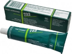 MSC Dow Corning 1891961 3 oz Tube Silver RTV Silicone Joint Sealant -76