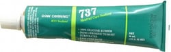 MSC Dow Corning 4098499 3 oz Cartridge Clear RTV Silicone Joint Sealant -85 to 350°F Operating Temp, 14 min Tack Free Dry Time, 24 hr Full Cure Time, Series 737