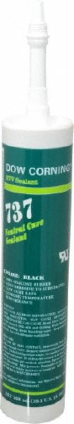 MSC Dow Corning 99180484 10.1 oz Cartridge Black RTV Silicone Joint Sealant