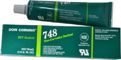 MSC Dow Corning 2455846 3 oz Tube Off-White RTV Silicone Joint Sealant