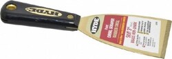 MSC Hyde Tools 02420 Stiff Brass Chisel Scraper 3" Blade Width, with Nylon
