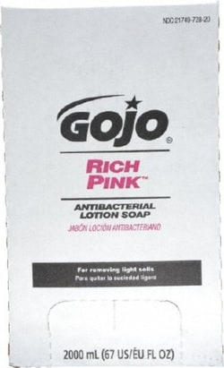 MSC&nbsp;GOJO 7220-04 2 L Dispenser Refill Hand Cleaner Liquid, Pink, Antibacterial