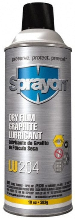 MSC Sprayon SC0204000 10 oz Aerosol Dry Graphite Penetrant/Lubricant Black,