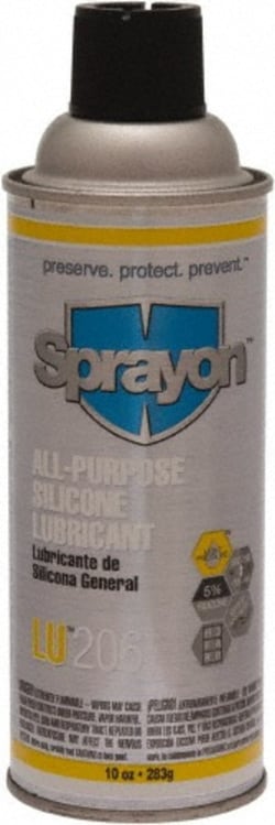 MSC Sprayon SC0206000 16 oz Aerosol Silicone Penetrant/Lubricant Clear,