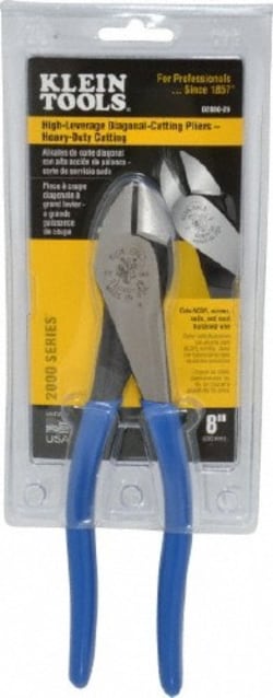 MSC Klein Tools D2000-28 8-1/16" Overall Length, Diagonal Cutter 13/16"