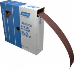 MSC Norton 66261126298 2" x 50 Yd 100 Grit Aluminum Oxide Shop Roll Fine