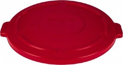 MSC Rubbermaid FG264560RED Round Lid for Use with 44 Gallon Round Trash Cans Red, Polyethylene, For Brute Trash Cans