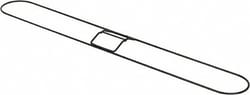 MSC Rubbermaid FGM255000000 36" Long x 5" Wide Metal Dust Mop Frame Snap-On,
