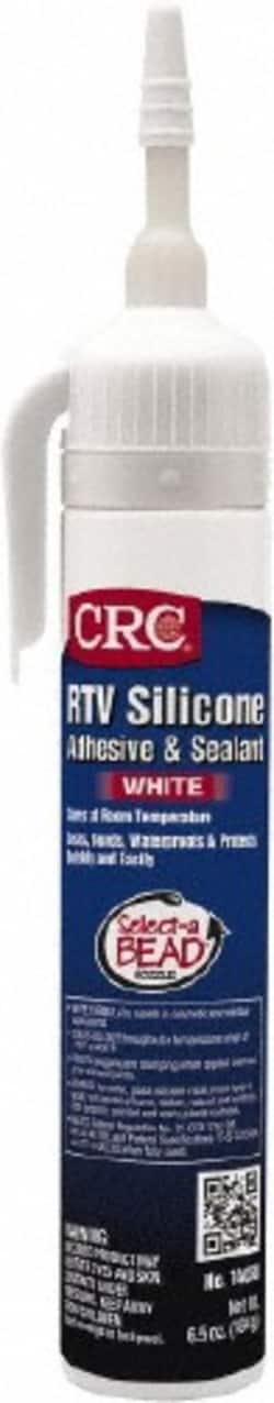 MSC CRC 1004789 8 oz Tube White RTV Silicone Gasket Sealant -76 to 356°F