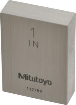 MSC Mitutoyo 611201-531 1" Rectangular Steel Gage Block Accuracy Grade