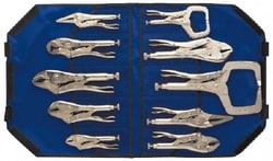MSC Irwin 1078KB 10 Piece Locking Plier Set Comes in Kit Bag