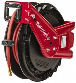 MSC Reelcraft RT650-OLP 50' Spring Retractable Hose Reel 300 psi, Hose