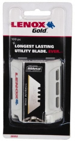 MSC&nbsp;Lenox 20352GOLD100D Bi-Metal Utility Knife Blade 2-3/8
