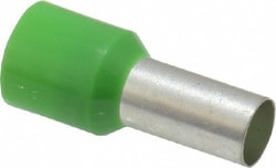 MSC ACI 107675 6 AWG, Partially Insulated, Crimp Electrical Wire Ferrule