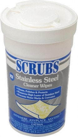 MSC Scrubs 91930 Wipes Metal Cleaner Center Pull Bucket, Quantity: Each