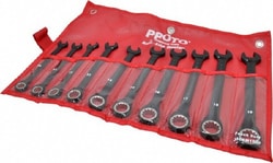 MSC Proto JSCRM-10S 10 Pc, 10 - 19mm, 12-Point Metric Combination Wrench