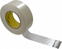 MSC 3M 7000123811 2" x 60 Yd Clear Rubber Adhesive Packaging Tape Polypropylene