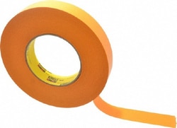 MSC 3M 7100016326 1" Wide x 180' Long x 9.5 mil Thick Orange Masking Tape