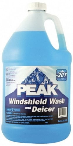 MSC Peak PWN0G3 1 Gallon Bottle Automotive Windshield Washer Fluid Water-Based