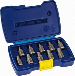 MSC Irwin Hanson 53226 10 Piece Spiral Flute Screw Extractor Set Screw