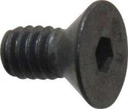 MSC Value Collection 211105P 1/4-20 UNC Hex Socket 82° Flat Cap Screw Alloy Steel, Black Oxide, Fully Threaded, 1/2