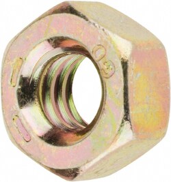 MSC Value Collection 39601 1/4-20 UNC Steel Right Hand Hex Nut 7/16" Across