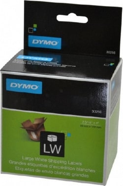 MSC Dymo 30256 2-5/16" x 4" White Shipping Label 2-5/16" Wide, 4" Long,