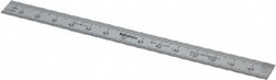 MSC&nbsp;Mitutoyo 182-211 150mm Long, 0.5, 1mm Graduation, Flexible Stainless Steel Rule Metric Graduation Style, 1/2