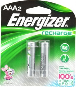 MSC Energizer. NH12BP-2 2 Qty 1 Pack Size AAA, NiMH, 2 Pack, Standard Battery