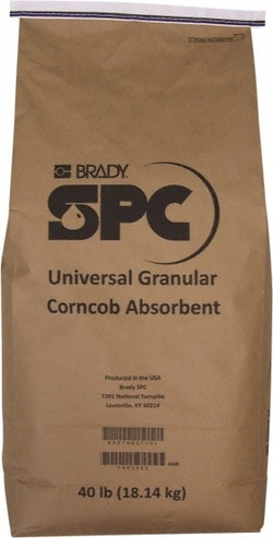 MSC Brady SPC Sorbents DZ-100 40 Lb Bag Corncob Granular Sorbent Universal