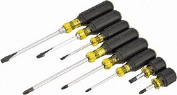 MSC Klein Tools 85078 8 Piece Phillips & Slotted Screwdriver Set Blade