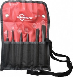 MSC Mayhew 61005 6 Piece Punch & Chisel Set 1/2 to 5/8" Chisel, 3/16 to