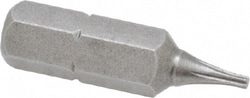 MSC Apex 440-TX-05X 1/4" Drive T5 Torx Screwdriver Bit 1" Overall Length,