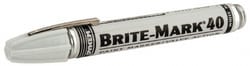 MSC&nbsp;Dykem 40008 White Oil-Based Paint Marker Broad Tip, Oil Based